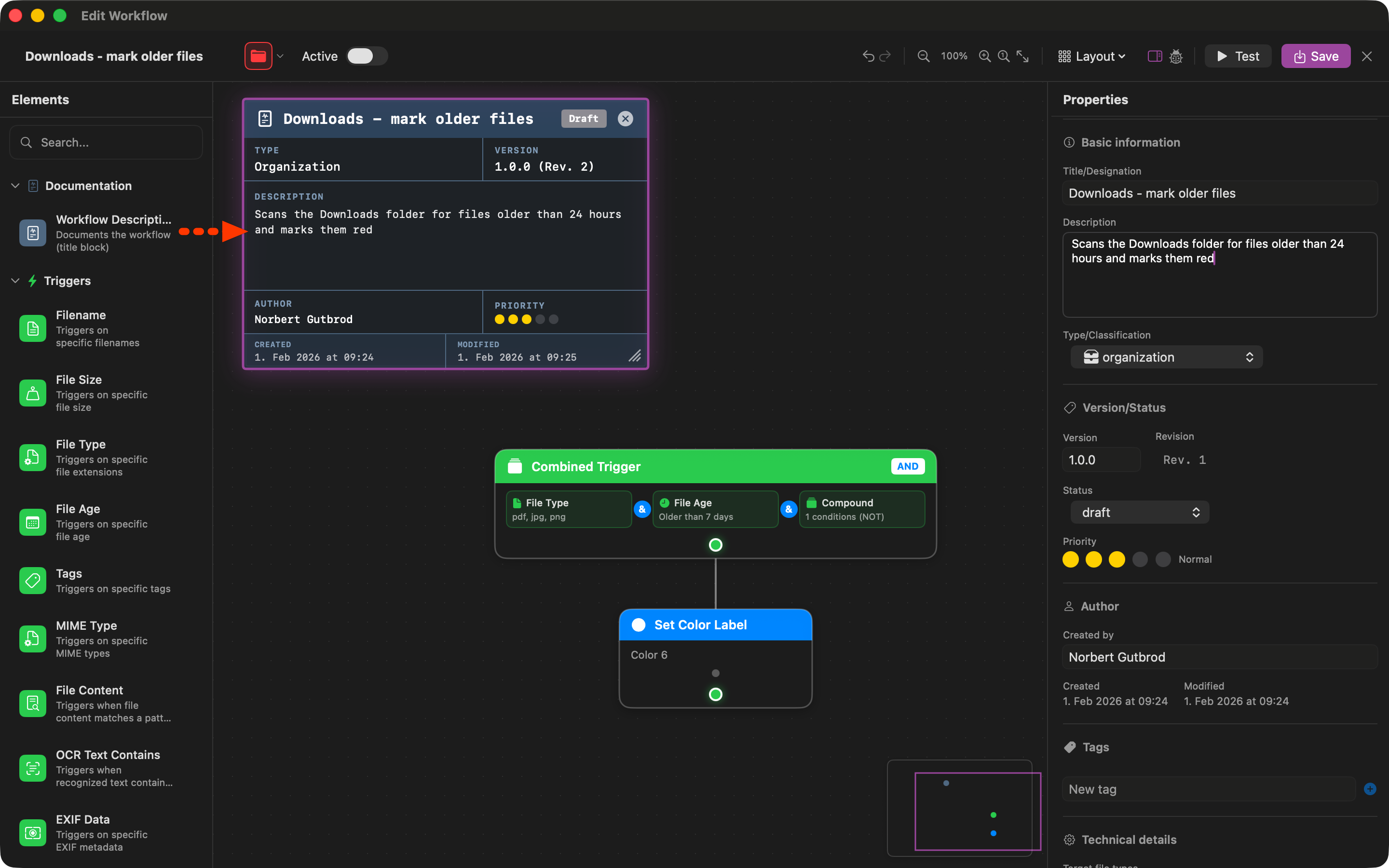 Beschreibung hinzufügen (Dark Mode)