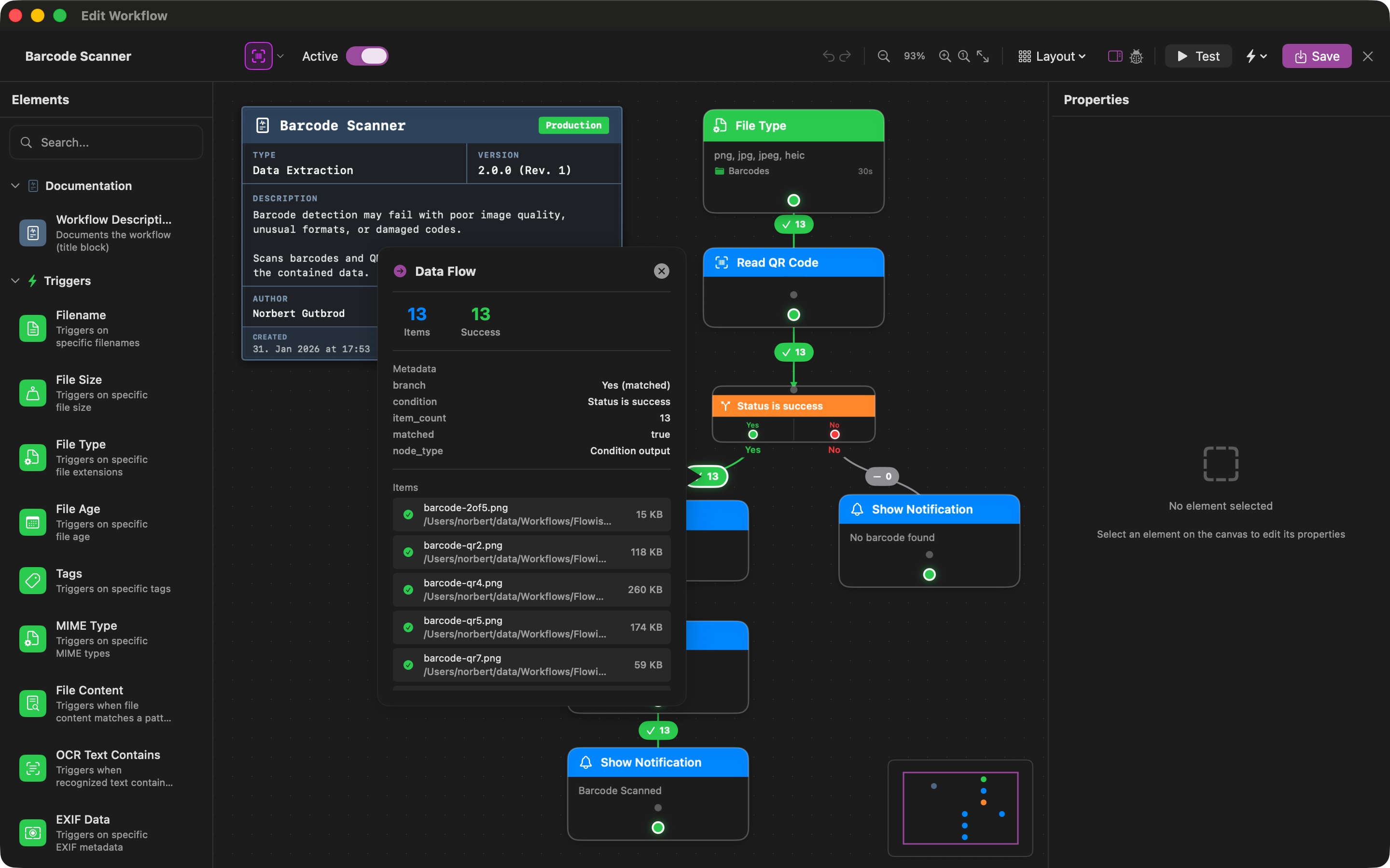 Workflow testen (Dark Mode)