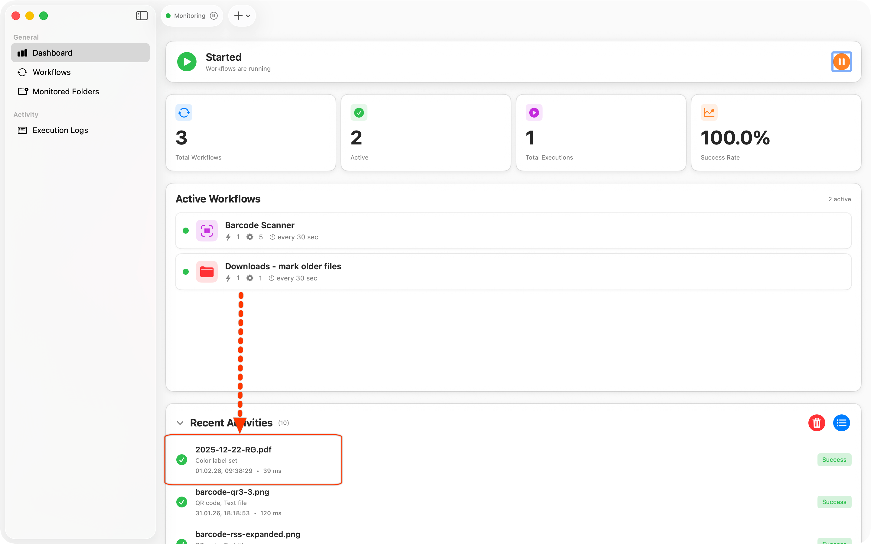 Workflow läuft