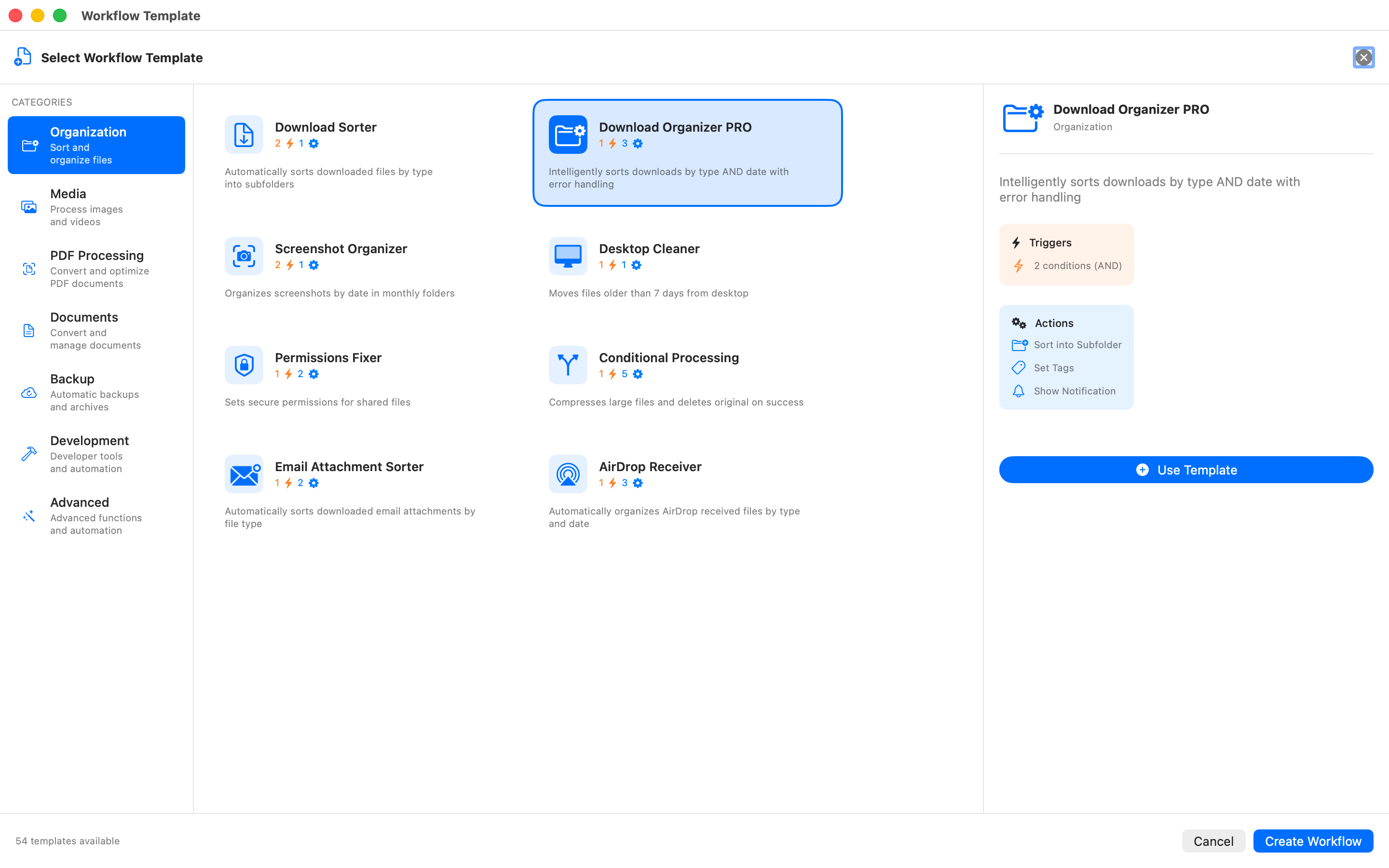 Organisation Templates