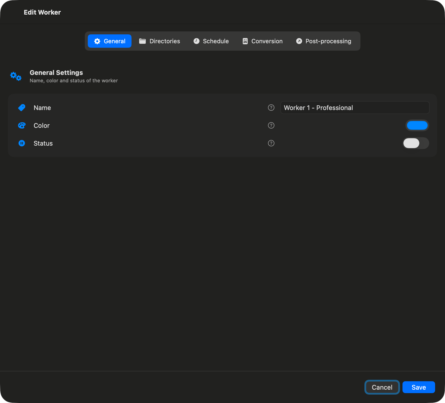 General Settings