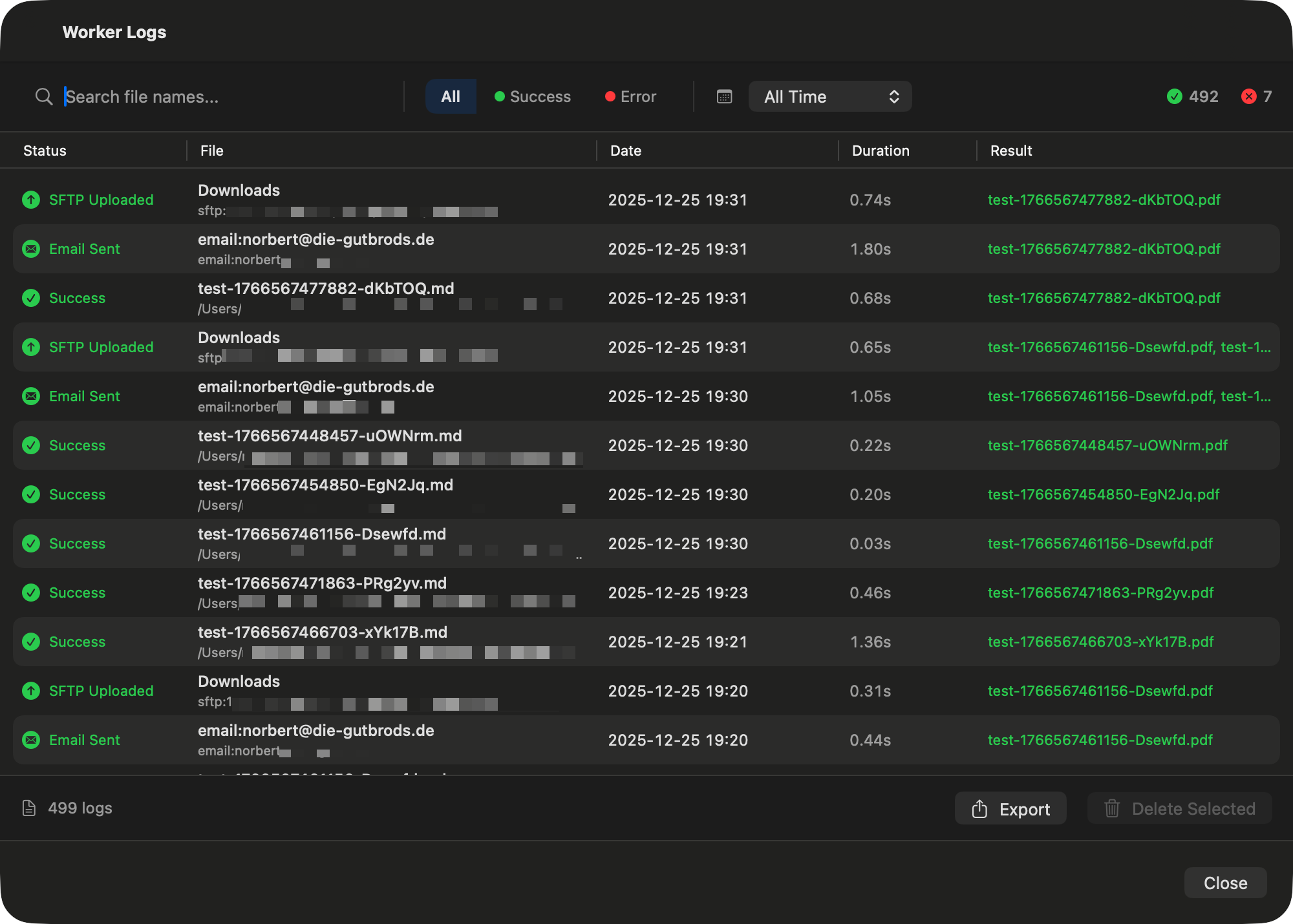 Workflow Logging