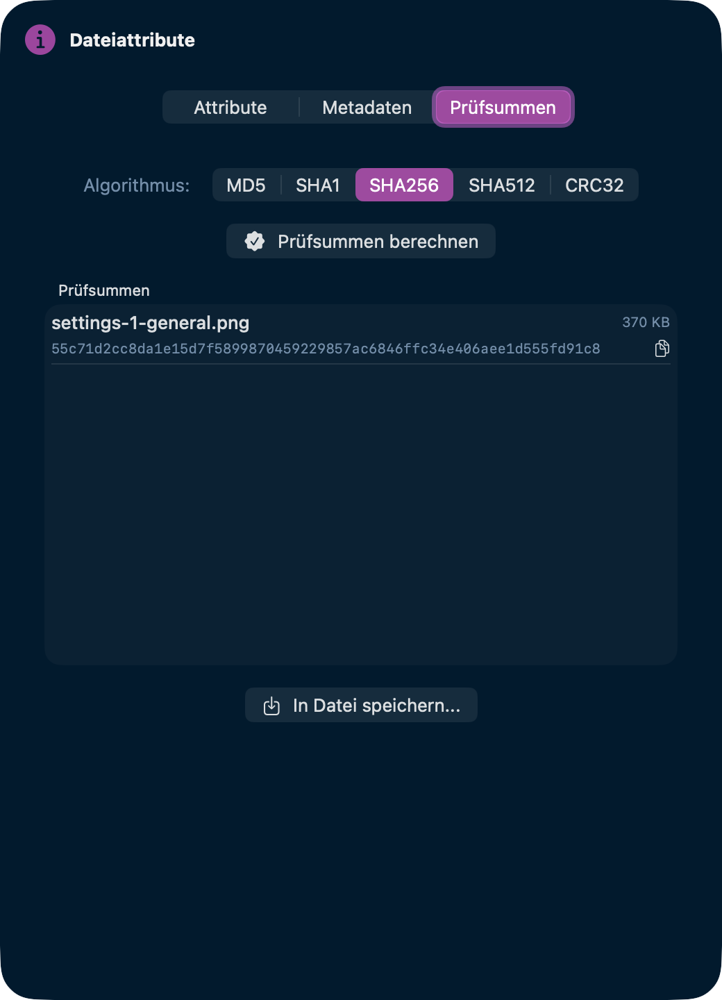 Checksum Calculation