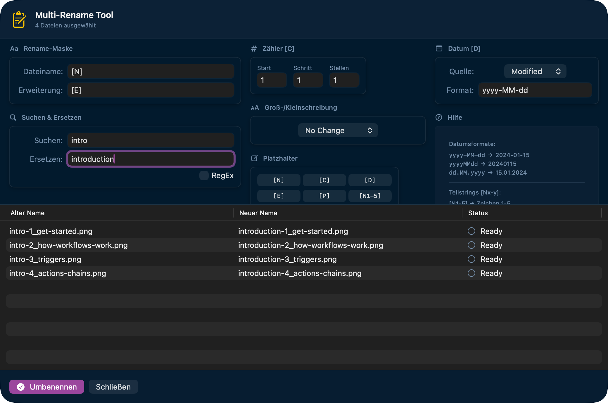 Multi-Rename with Preview